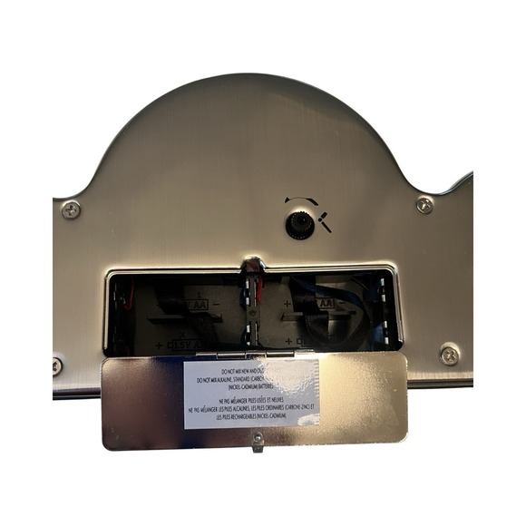 Pottery Barn Retro dashboard 3 Time Zones gauge clock Lights Up Battery Power - Picture 2 of 6